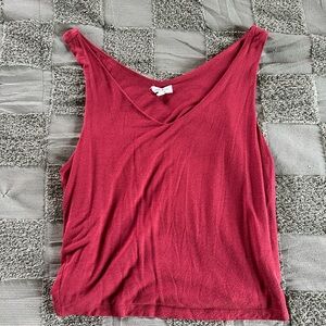 Women's Sleeveless Red Top